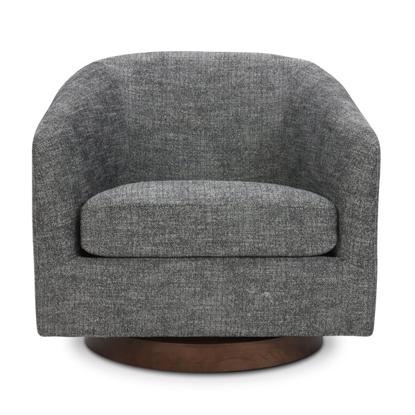 Upholstered Swivel Barrel Chair & Reviews Birch Lane